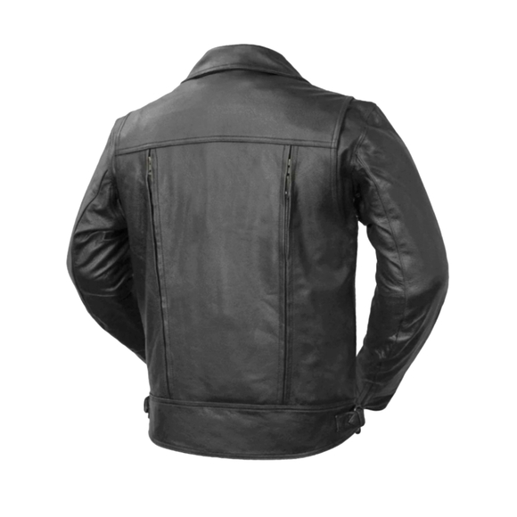 Mastermind - Men's Motorcycle Leather Jacket ๐ - Picture 2 of 9